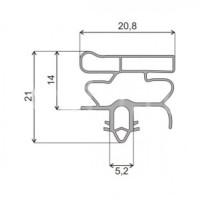Уплотнитель для холодильника 570x830 профиль ОМ