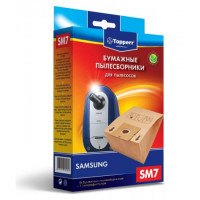 Комплект мешков (5шт) для пылесосов Samsung + Фильтр Topperr SM 7