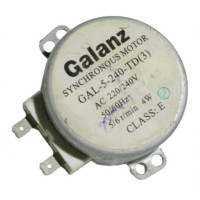 Мотор вращения тарелки СВЧ Galanz GAL-5-240-TD(3) 220-240V 4W 50/60Hz 5/6r/min